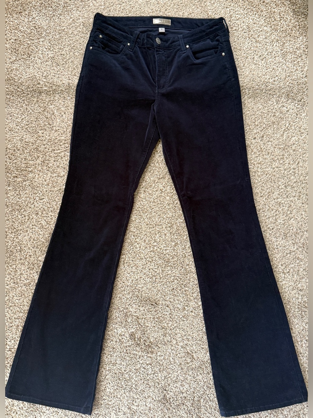 Kut From The Kloth Natalie High-Rise Bootcut Navy Corduroy Pants size 8
